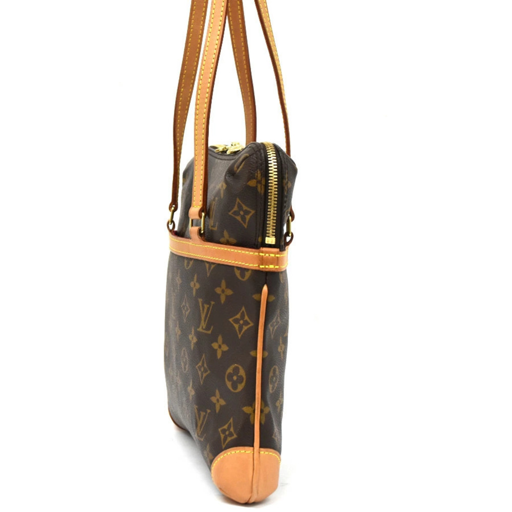 Louis Vuitton Leather Canvas Coussin Monogram Bag Brown Shoulder